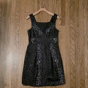 BCBG Animal print mini dress. Size 6.
